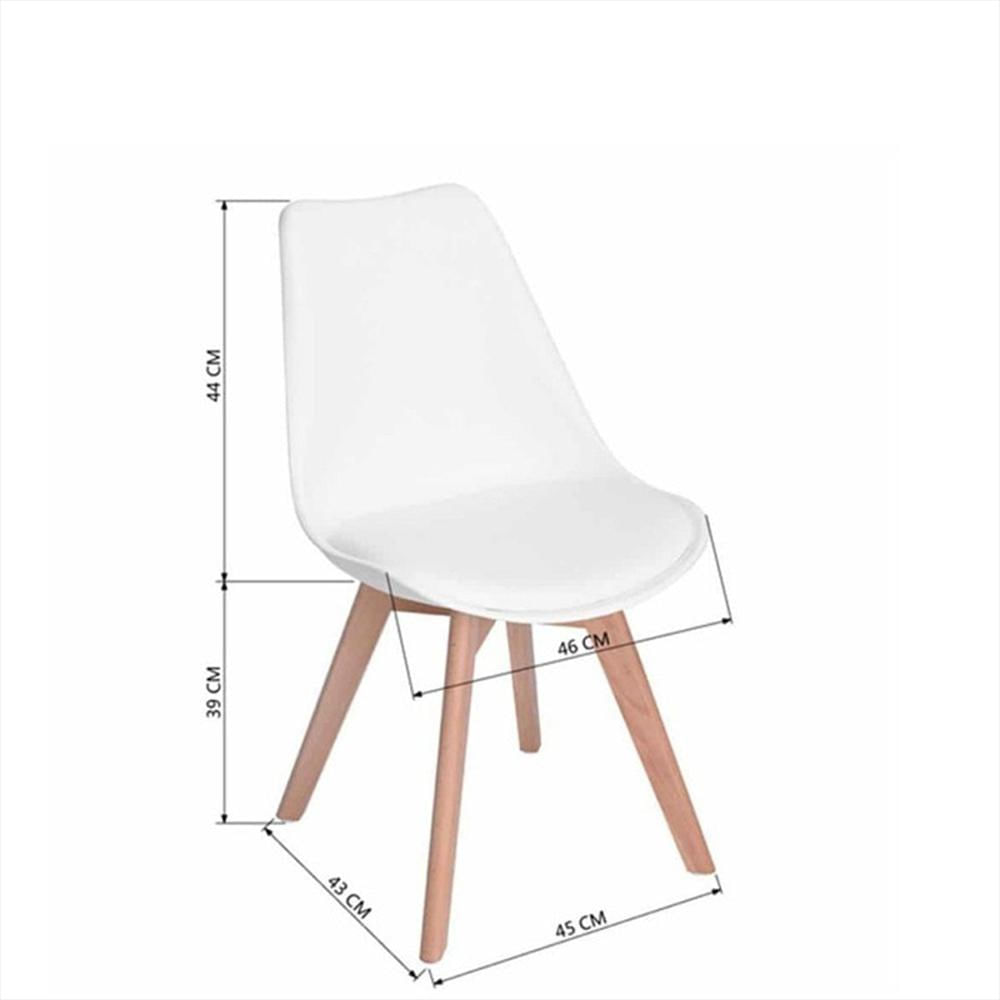 Silla Tapizada Milano Blanco img #5
