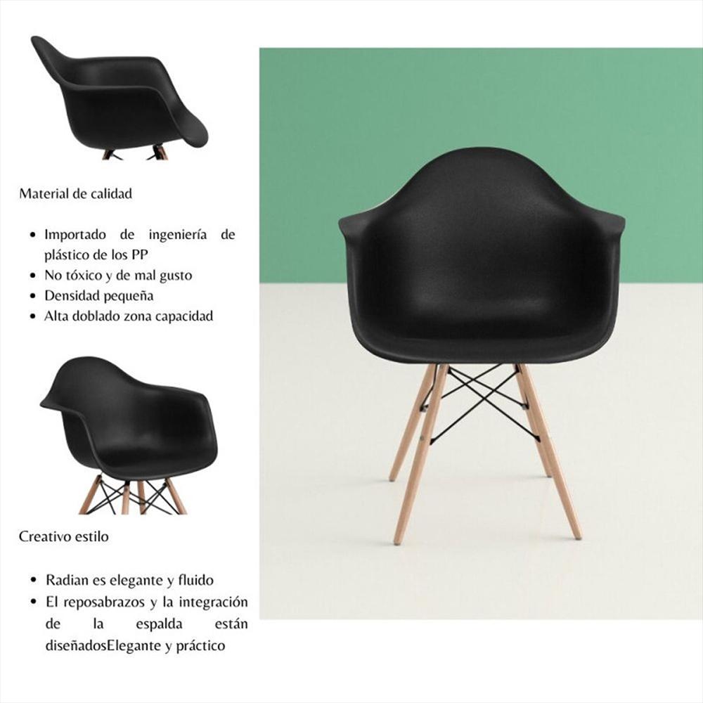 Silla Eames Brazos Negro img #4
