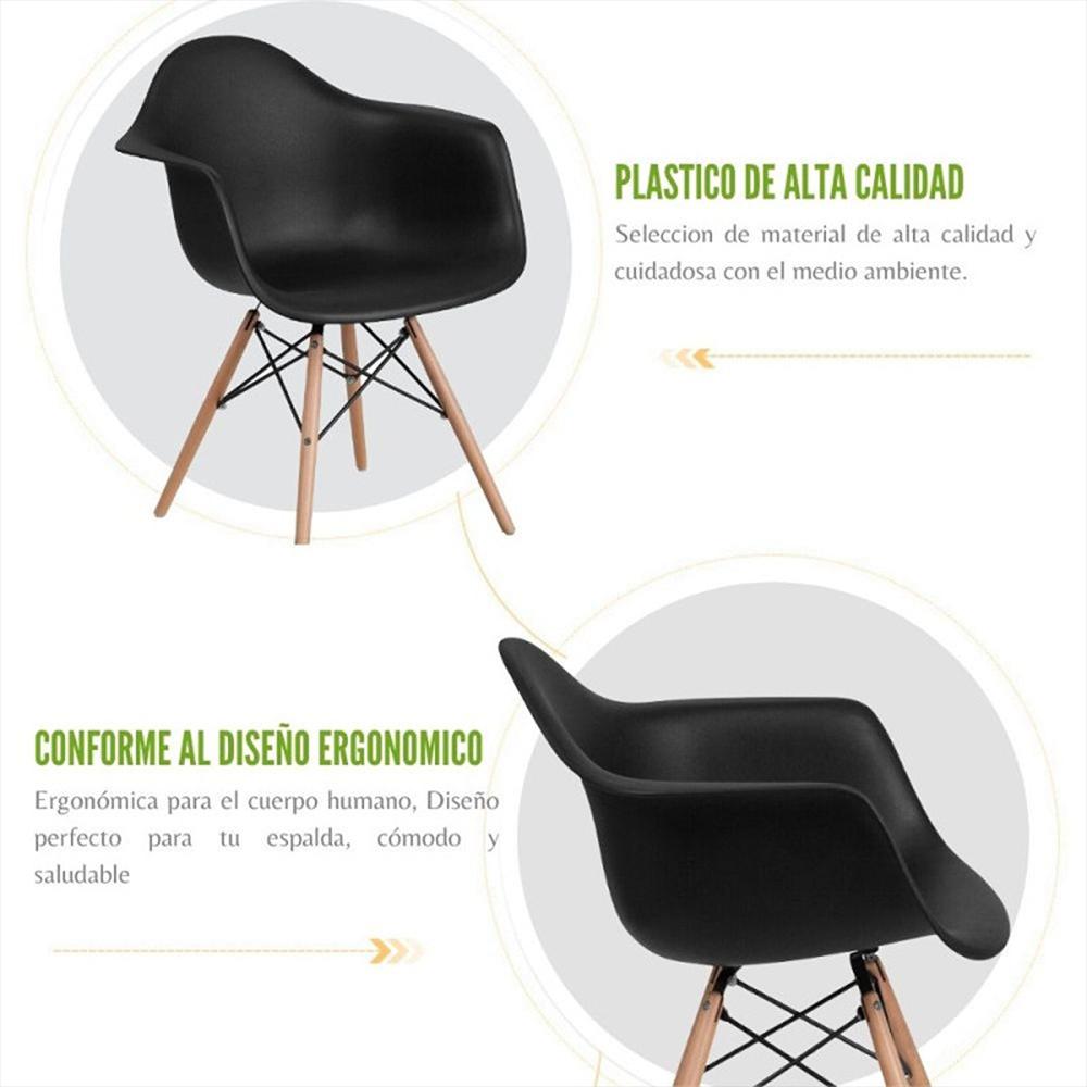 Silla Eames Brazos Negro img #5