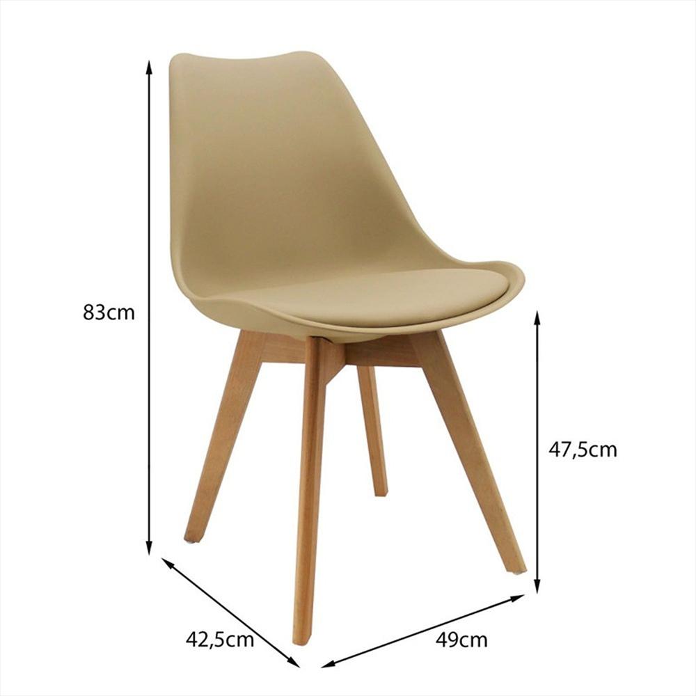 Silla Tapizada Milano Beige img #4