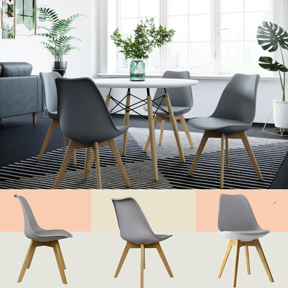 Silla Tapizada Milano Gris img #2