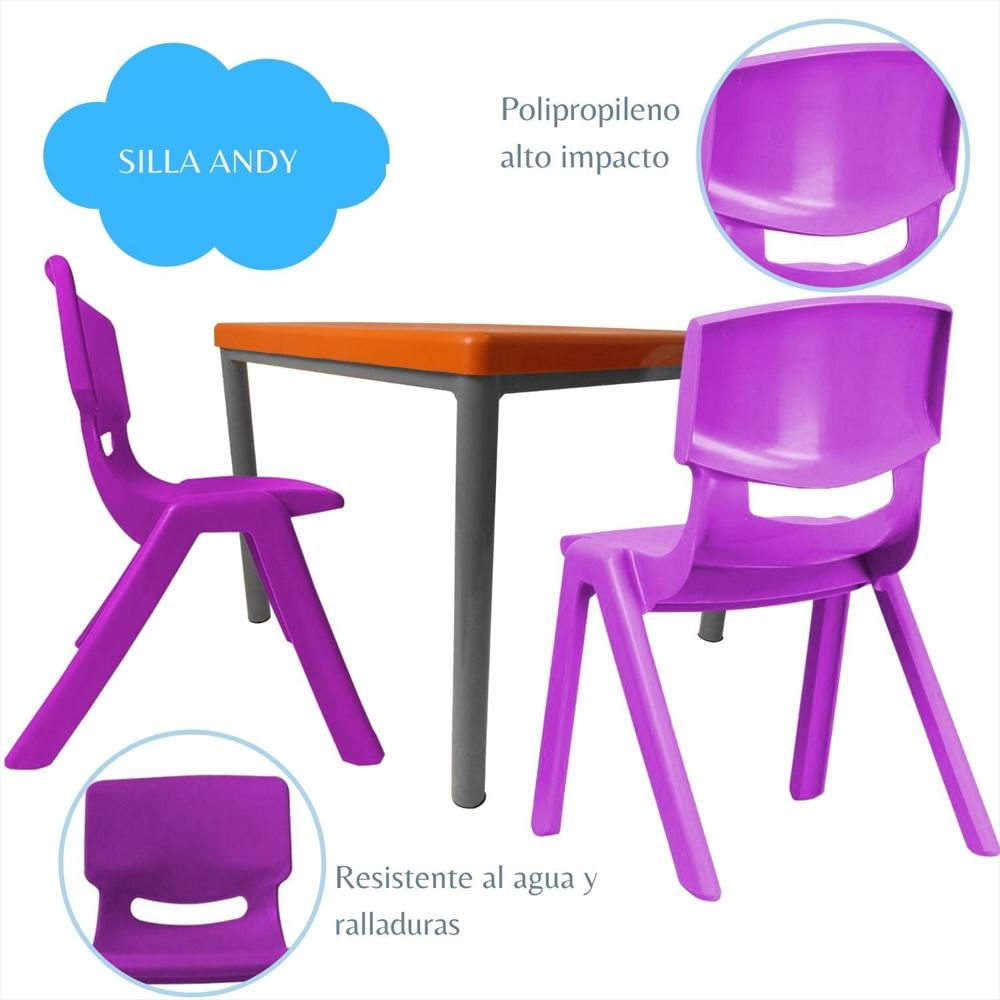 Silla Infantil Andy Junior Morado img #5