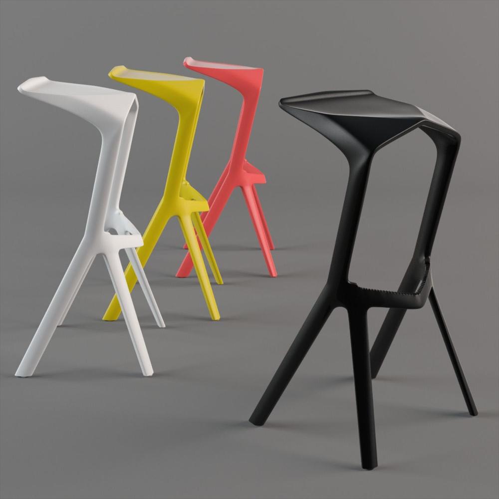 Silla De Barra Moderna Blanco img #4