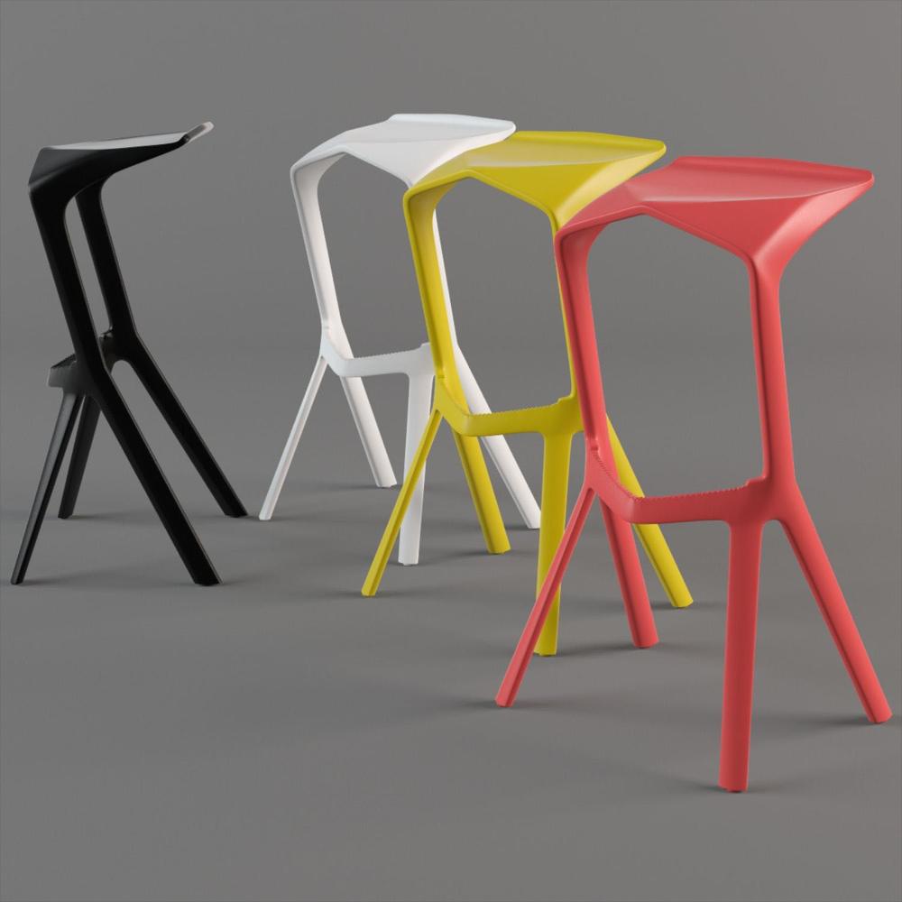 Silla De Barra Moderna Blanco img #5