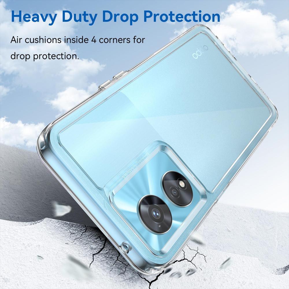 Funda Rígida Transparente Antichoque Y Hidrogel Antiespia Para Oppo A77 4G img #5