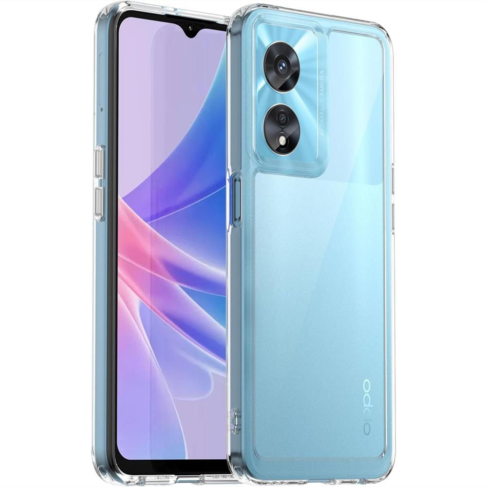 Funda Rígida Transparente Antichoque Y Vidrio Templado Para Oppo A57 4G img #3