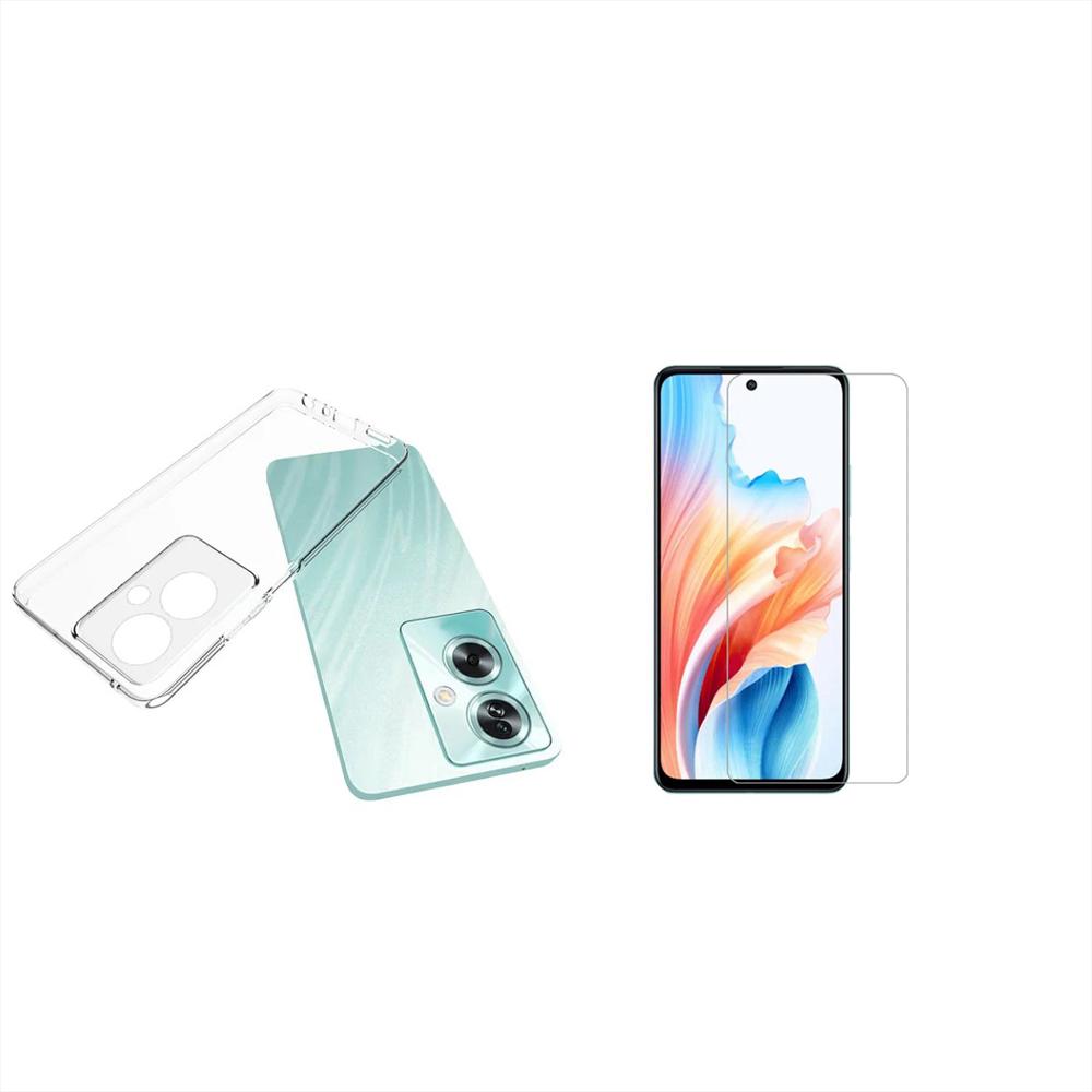 Funda Rígida Transparente Antichoque Y Vidrio Templado Para Oppo A79 5G img #1