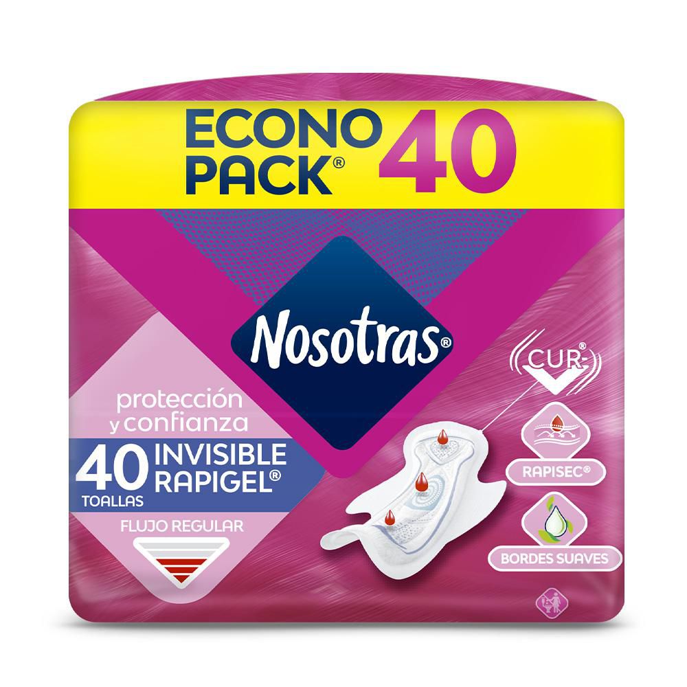 Toallas higiénicas NOSOTRAS Invisible rapigel (40  und) img #1