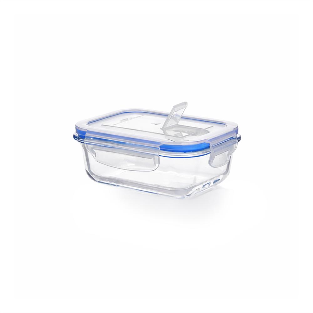 Taper Rectangular Hermético Refractario 370Ml 41397 Azul img #1