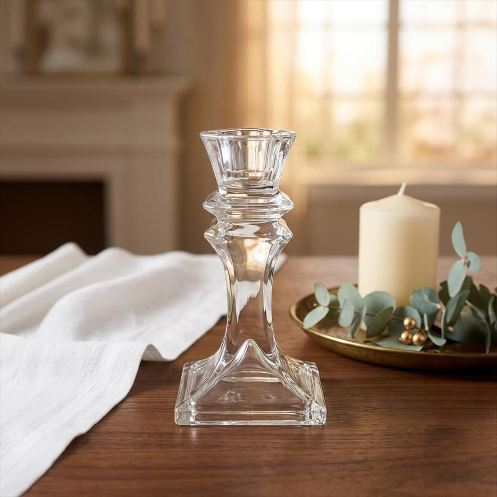 Candelabro Vidrio 15Cm Brazo Bazaro Mt0821 13 Transparente img #2