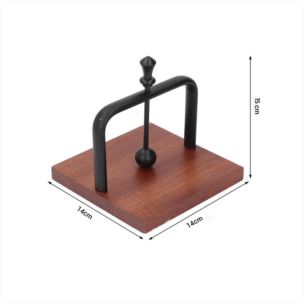 Servilletero Multifuncional Metal Y Madera Mt50416 12 Negro img #4