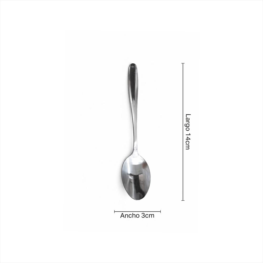 Set X6 Cucharas En Acero Inoxidable Ja00004 Plateado img #4