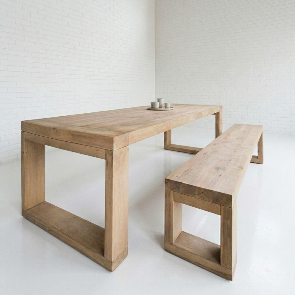 Juego De Comedor Augusta + 2 Sillas Roble Macizo img #4