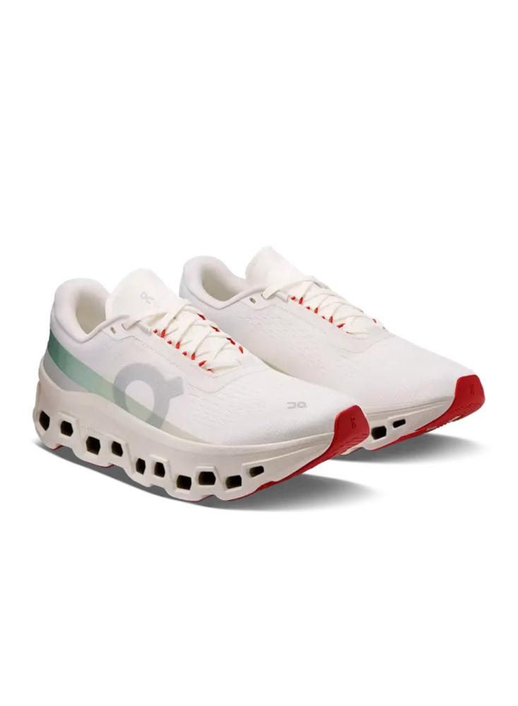 Tenis On Cloudmonster 1 Mujer Blanco/Verde img #4