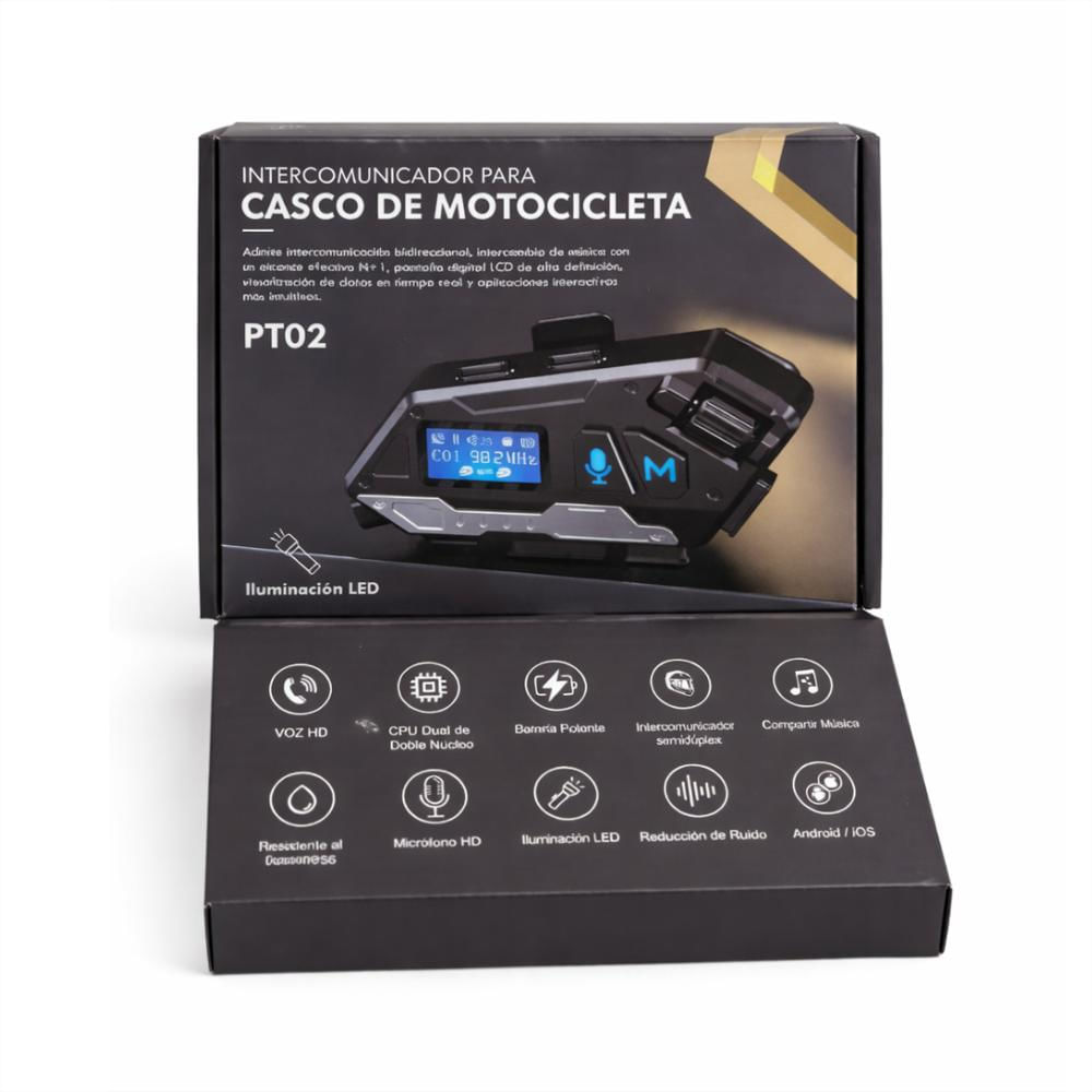 Intercomunicador Para Casco De Motocicleta Pt02 img #3