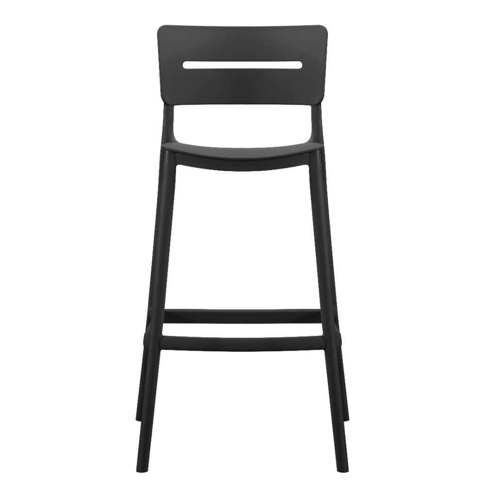 Silla Para Bar Manila, Negro, Con Espaldar Rectangular Y Diseño Moderno img #4