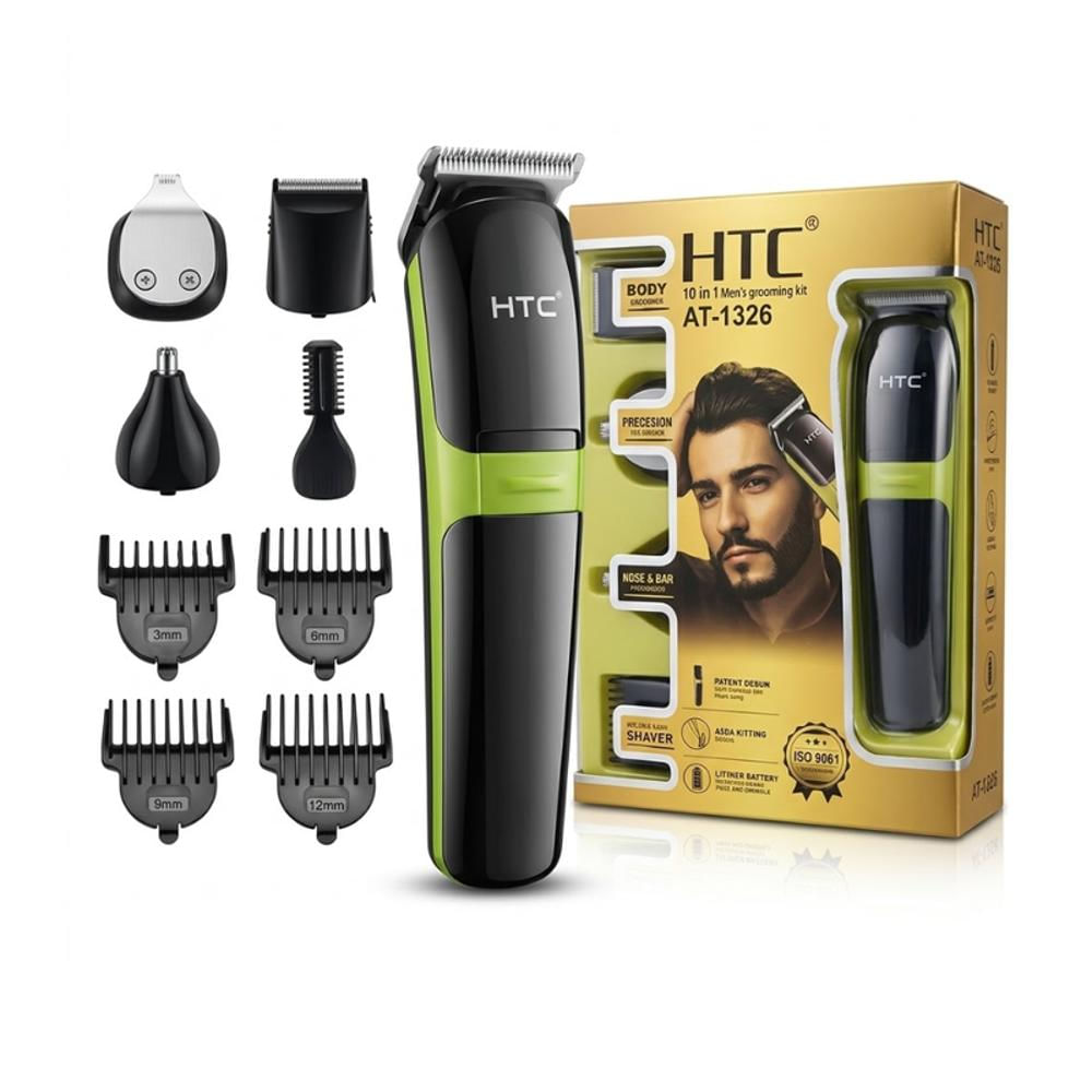 Kit Afeitadora Profesional 10 En 1 Corta Pelo Barba Y Nariz img #1