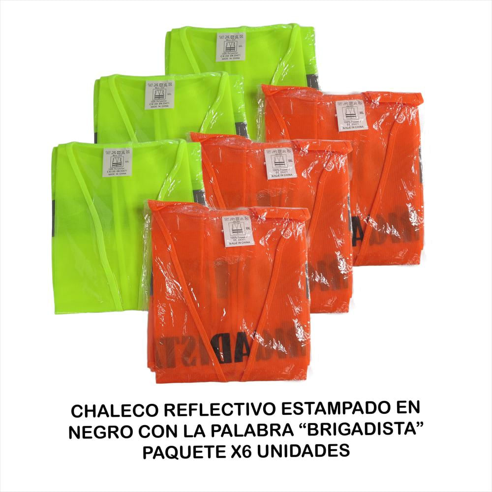 Chaleco Reflectivo Paquete X 6 img #2