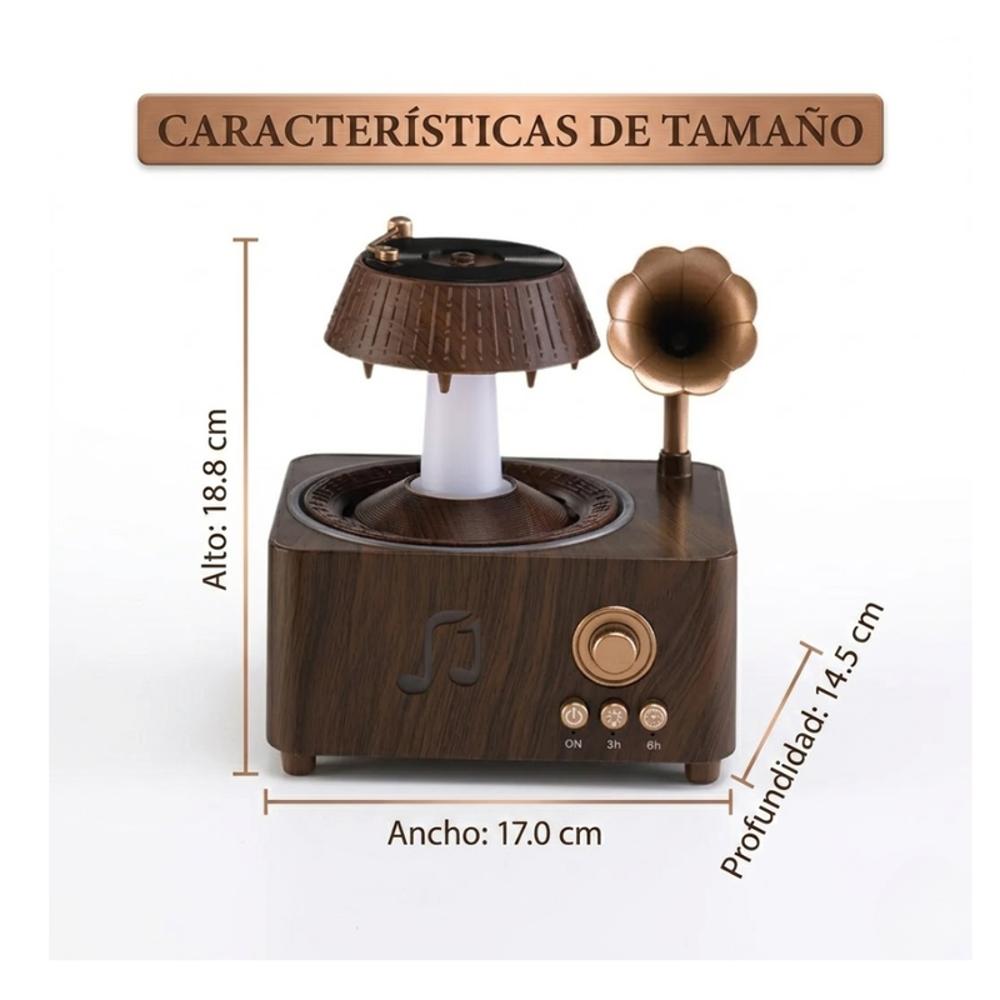 Humidificador Difusor Tocadiscos Lluvia Mas Esencia img #3