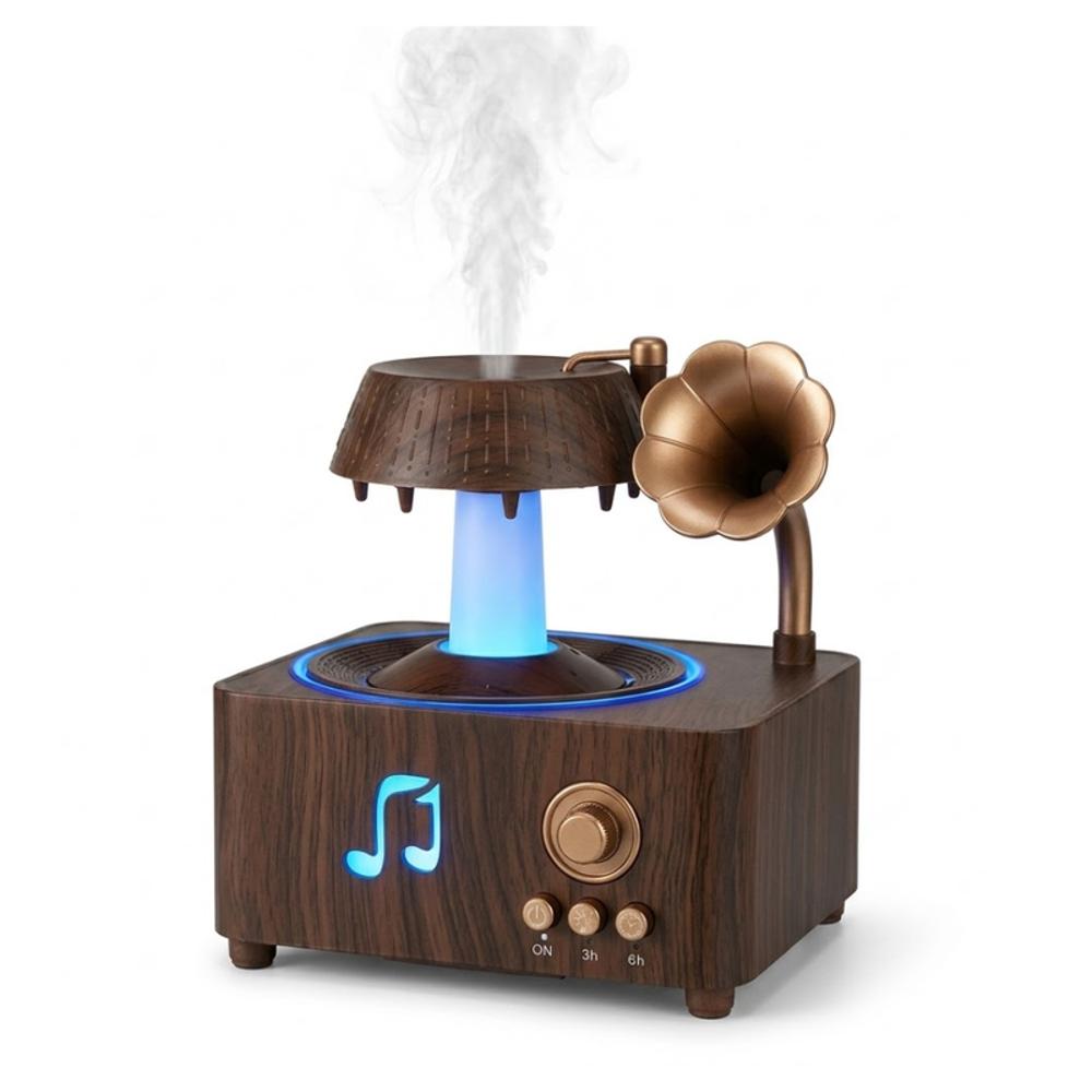 Humidificador Difusor Tocadiscos Lluvia Mas Esencia img #4