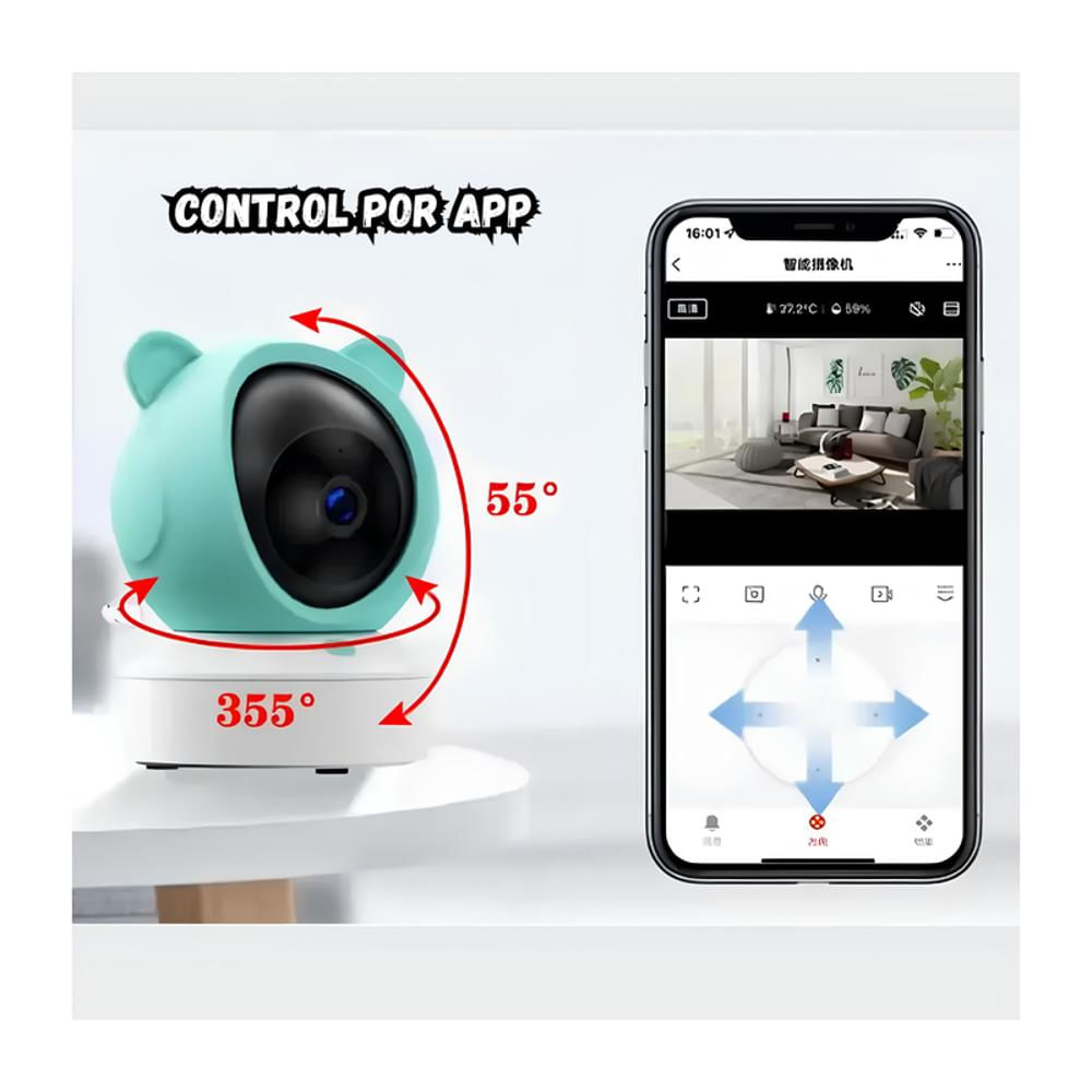 Monitor Vigilancia Para Bebe C14 Wifi Camara Hd img #3