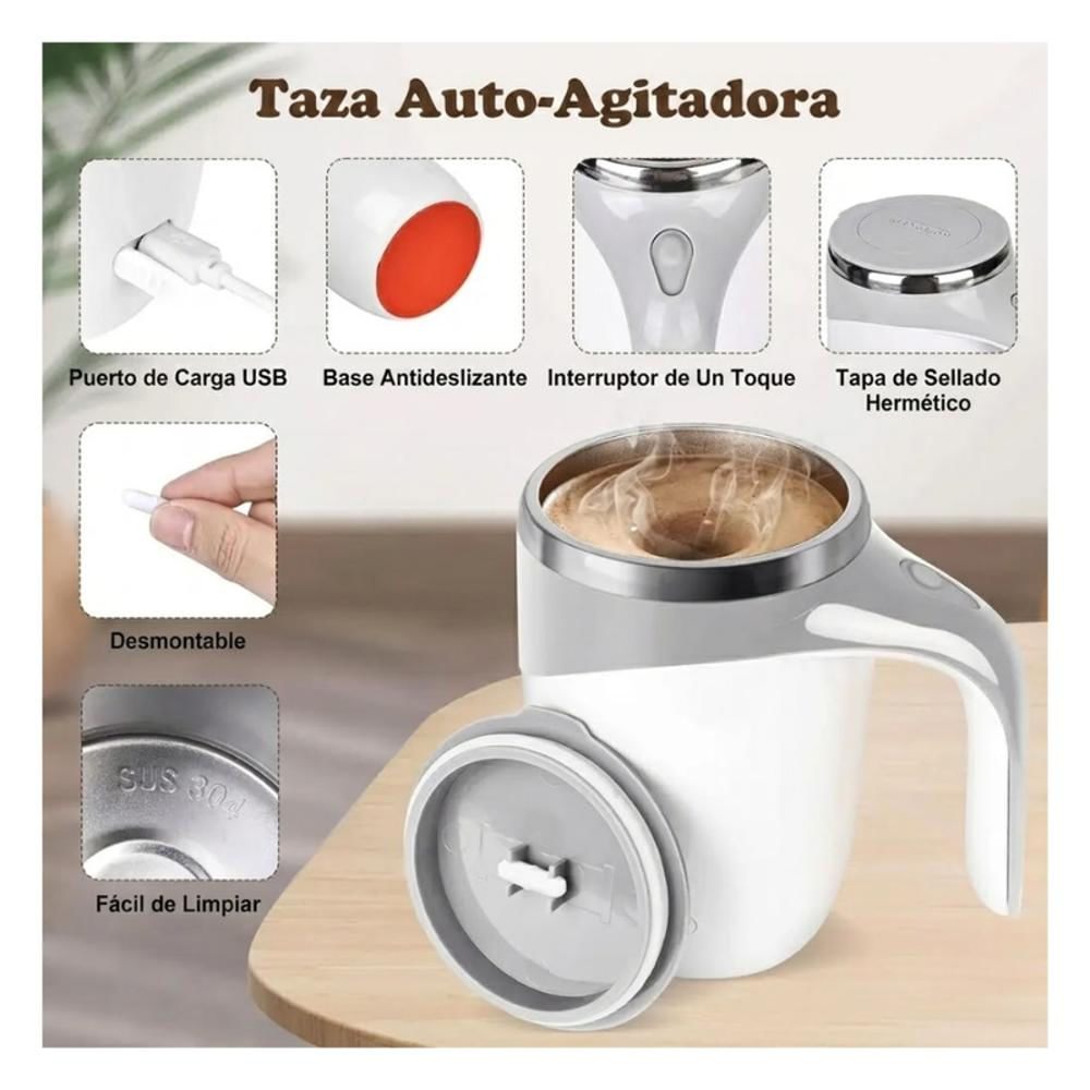Taza Mug Agitadora Magnética Automática Inteligente Café img #3