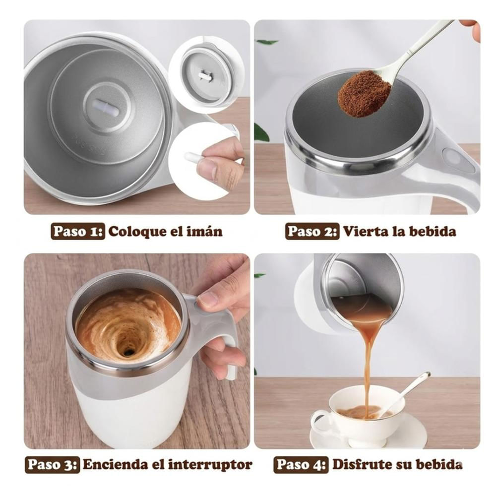 Taza Mug Agitadora Magnética Automática Inteligente Café img #4