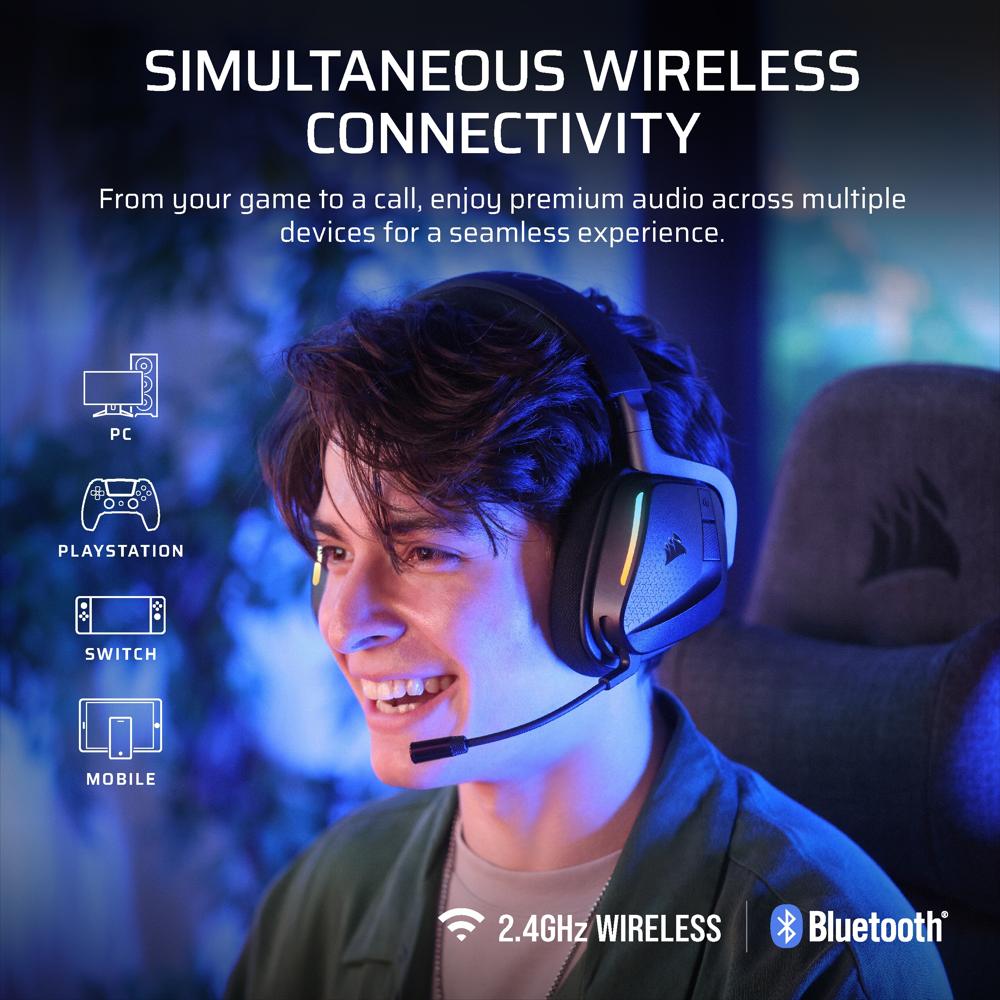 Audífonos Gamer Inalámbricos Corsair Void V2 Max Para Pc Playstation img #3