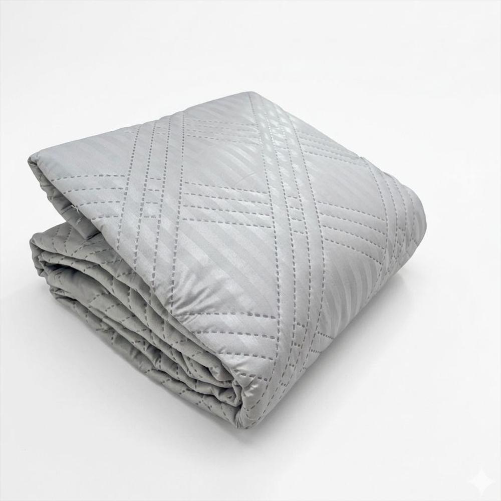 Protector De Colchón Para Cama Doble Termosellado Antialérgico Alta Durabilidad Gris Plata img #3