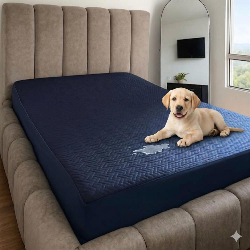 Protector De Colchón Impermeable Y Antifluido Para Cama Queen Alta Durabilidad Blanco img #2