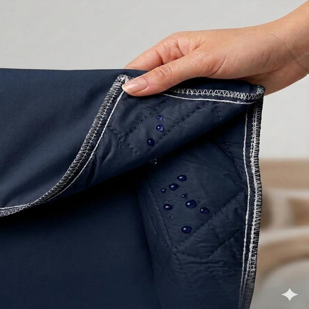 Protector De Colchón Impermeable Y Antifluido Para Cama Queen Alta Durabilidad Blanco img #3