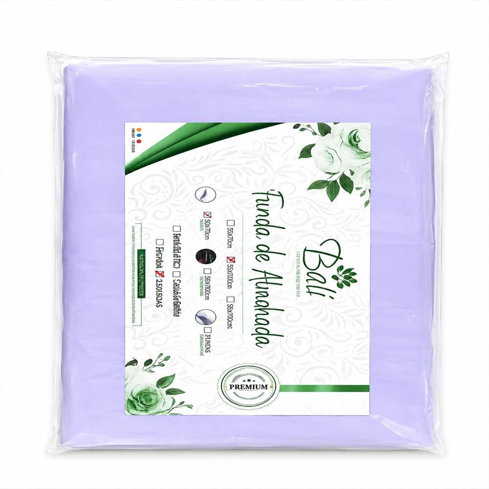 Fundas De Almohada Lila Premium 55X75 Cm Con Embone img #2