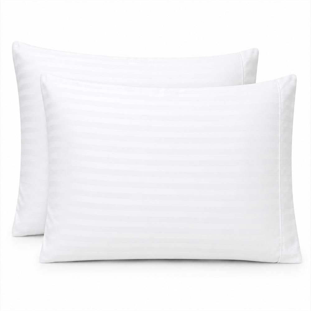 Fundas De Almohada Blancas Premium 55X75 Cm Con Embone img #1