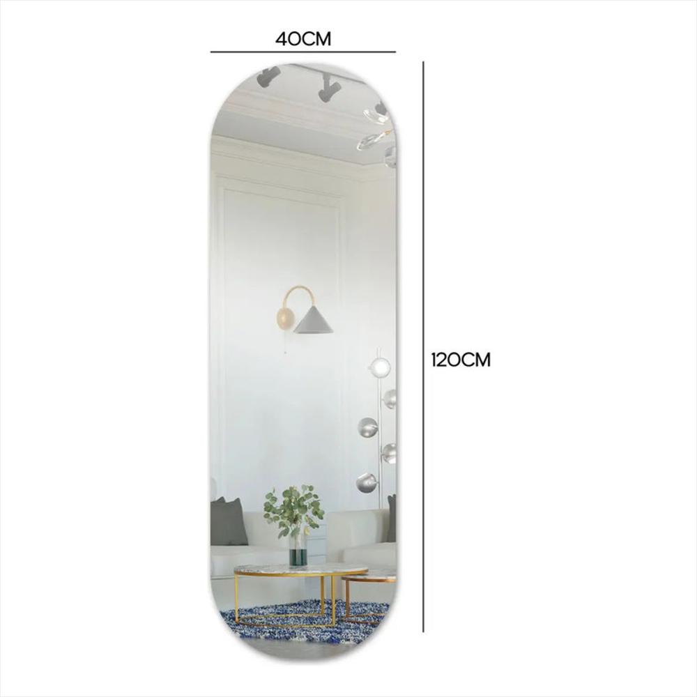 Espejo Decorativo De Pared En Acrílico Ovalado img #2