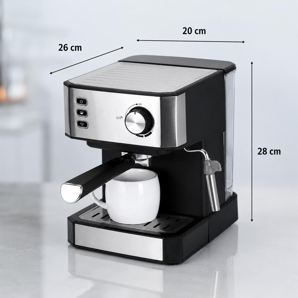 Máquina De Café Espresso Profesional Con Espumador De Leche Multifuncional img #2