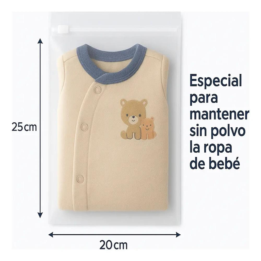 Bolsa Pe Esmerilada Cierre Zipper 20X25cm Multiuso 50Pcs img #2