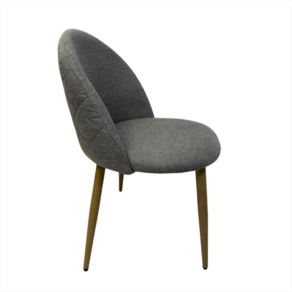 Silla Ali Tapizada En Tela Gris img #3