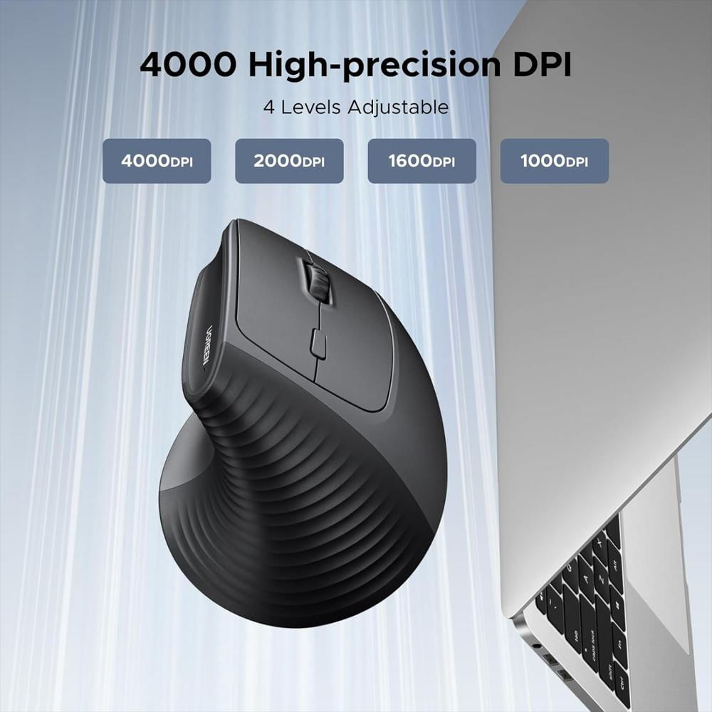 Mouse Inalambrico Bluetooth Vertical Ugreen 4000 Dpi Max Windows Mac img #3