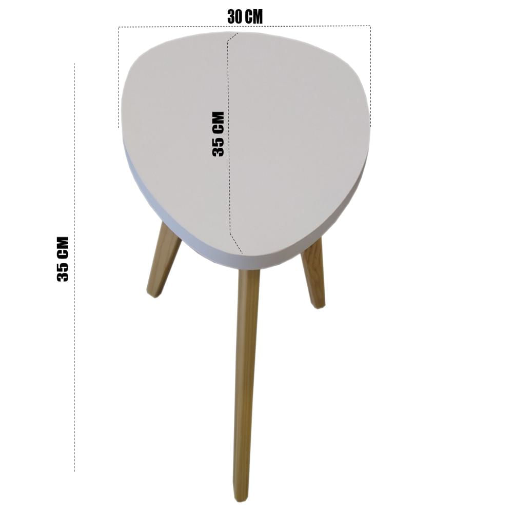 Mesa Auxiliar Forma Huevo 30 Cm img #2
