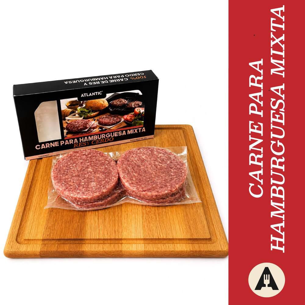 Hamburguesa mixta de res y cerdo  congelada (500  gr) img #1