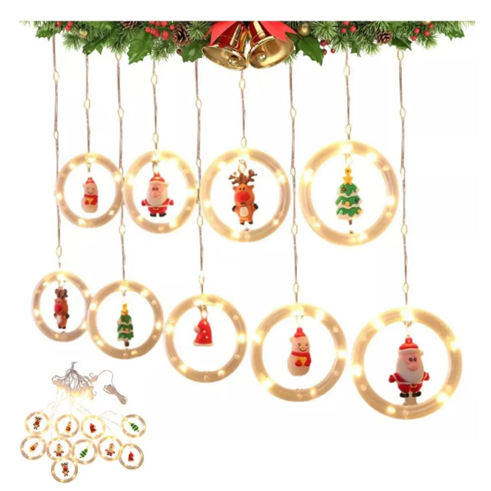 Decorativa Luces Cortina De Luces Led Adornos Navidad Luces img #1