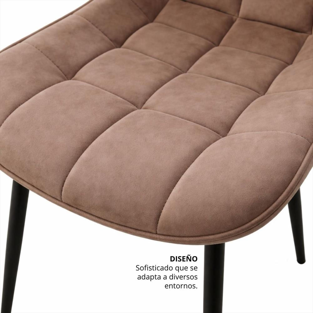Silla Serene Tapizada Café img #5