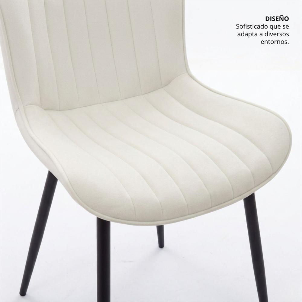 Silla Senna Tapizada Blanco img #5