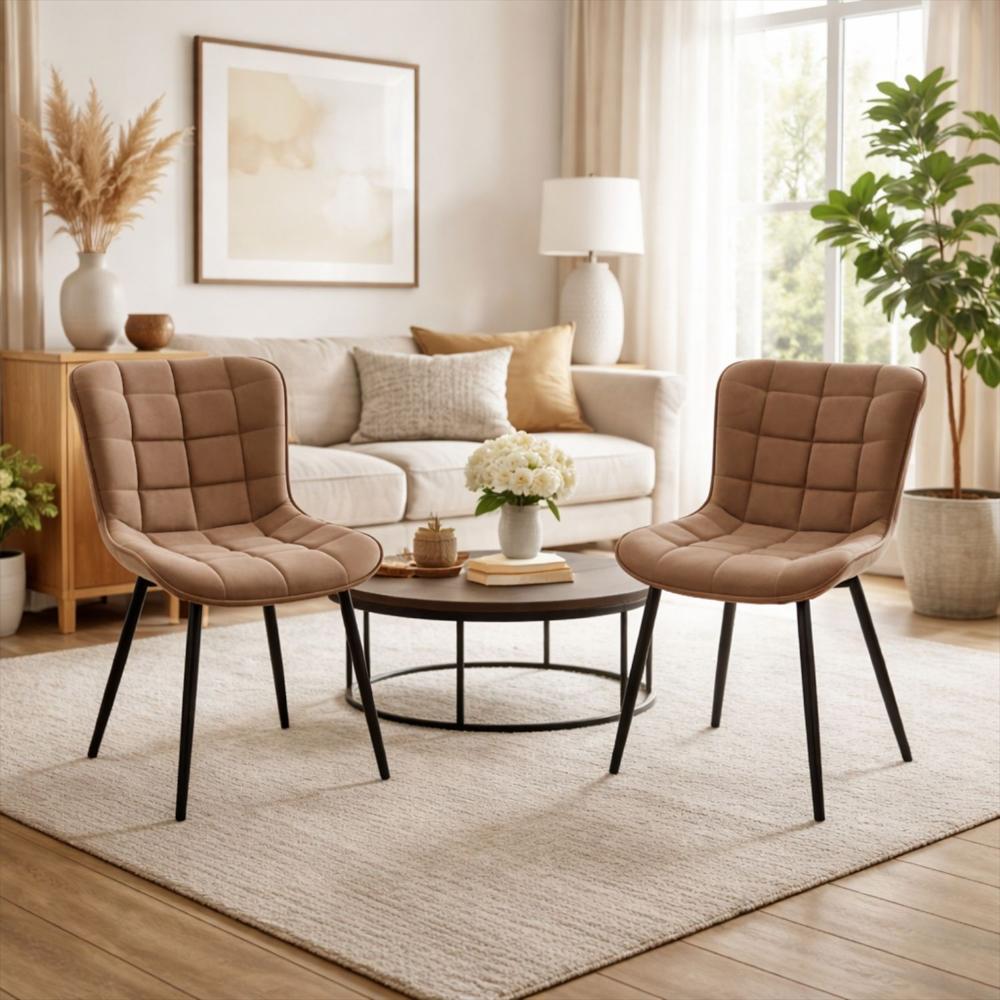 Silla Serene Tapizada Café img #2