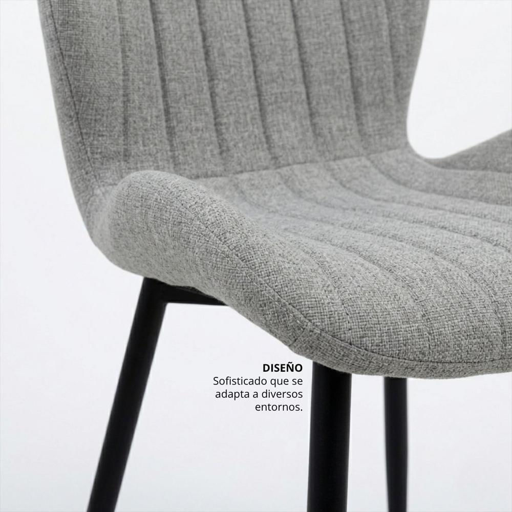 Silla Bella Gris Plata img #5
