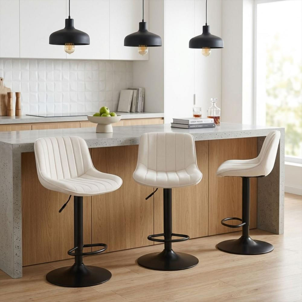 Silla De Barra Favil Tela Beige img #2