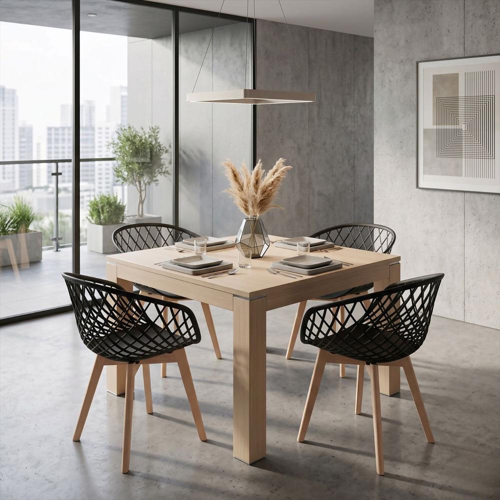 Silla De Diseño Trina Negra img #2