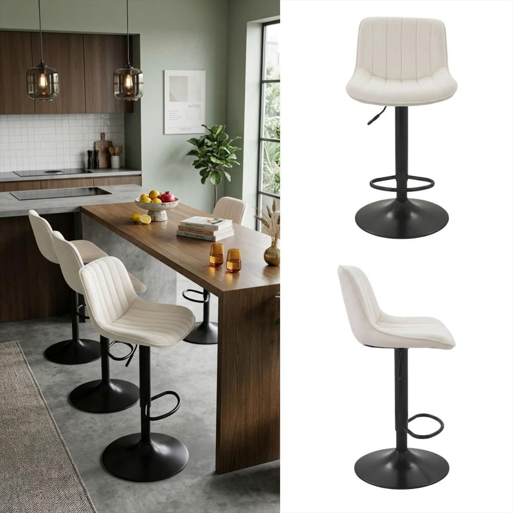 Silla De Barra Favil Tela Beige img #4