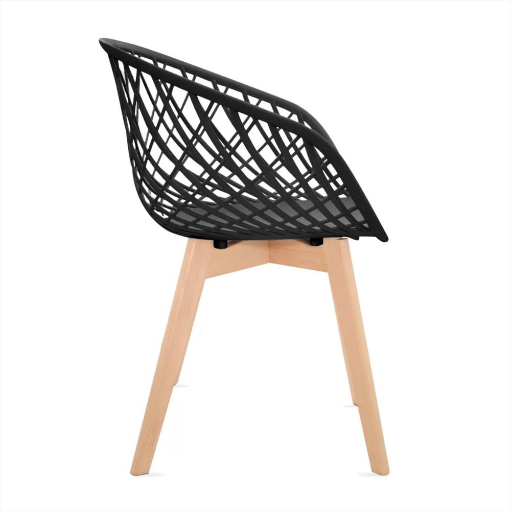Silla De Diseño Trina Negra img #5