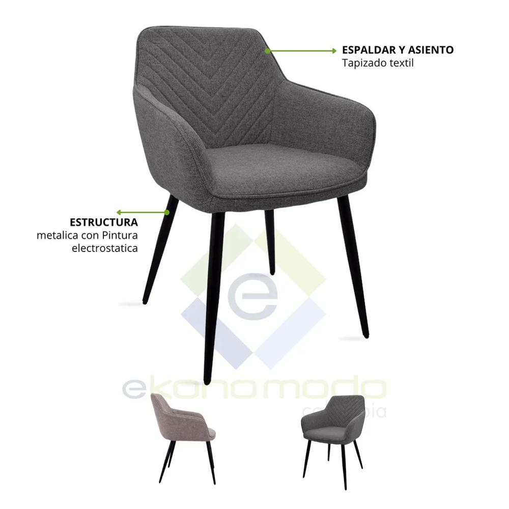 Poltrona Piramid Gris Plata img #4